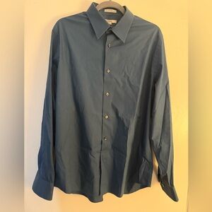 Express Men's Deep Blue Dress Shirt